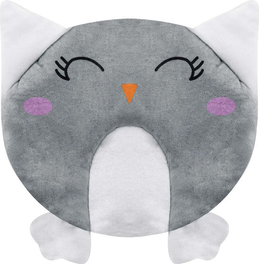 Ricokids Pernă Decorativă pentru Pătuț Bufniță Gri 29x29cm