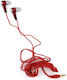 Platinet Ακουστικά Ψείρες In Ear FH1016 Κόκκινα