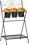 Outsunny 845-566BK Turnul de plante Metalic 47x37x78.5cm.