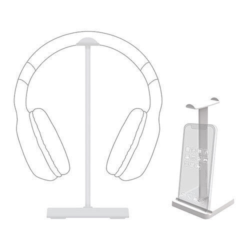 Armaggeddon HPX-100W Desk Mounted Headphone Stand White