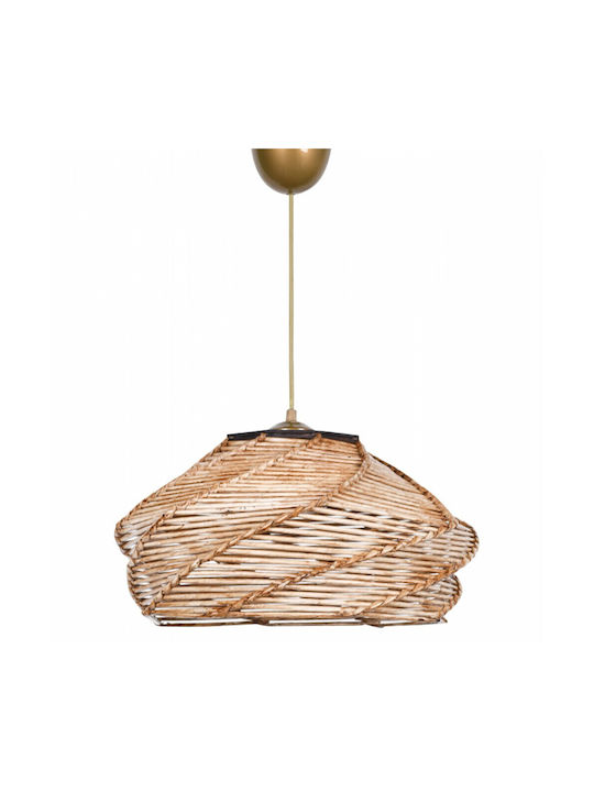 Klikareto Hera Pendant Light Beige with Socket E27 36x36x26cm