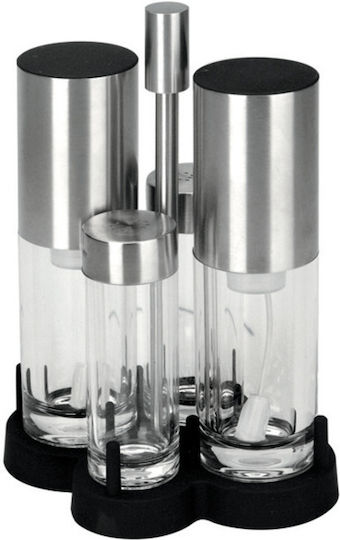Lacor Oil and Vinegar Case Set with Stand 4pcs 62467
