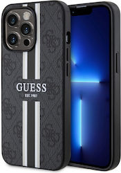 Guess Printed Stripes Back Cover Μαύρο (iPhone 13 Pro Max)