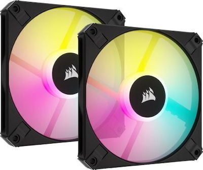 Corsair iCUE AF120 RGB Slim 4-Pin PWM Case Fan 2-pack