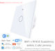 MOES Recessed Touch Wall Switch Wi-Fi Lighting One-Way with Frame White