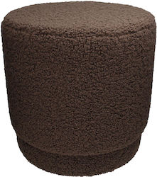 Bean Bag Stool Poof Teddy Brown 43x43x43cm