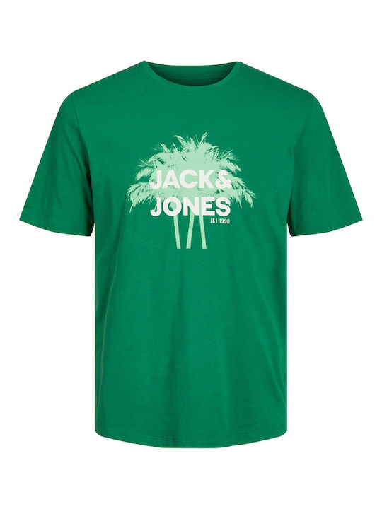 Jack & Jones Men's Short Sleeve T-shirt Verdant Green Blue