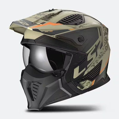 LS2 Drifter OF606 Modular Helmet ECE 22.06 1300gr Devor Matt Sand