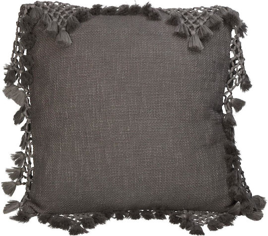 ArteLibre Sofa Cushion 100% Cotton Gray 45x45cm