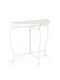 Emily Metal Console Table Ecru L75xW36xH75cm