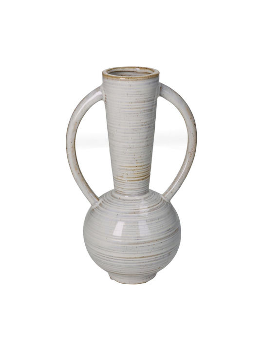 ArteLibre Vază Decorativă Ceramică Bej 14.5x11x23.6cm 1buc