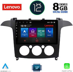 Lenovo Car-Audiosystem für Ford S-Max 2006-2014 (Bluetooth/USB/AUX/WiFi/GPS) mit Touchscreen 9"