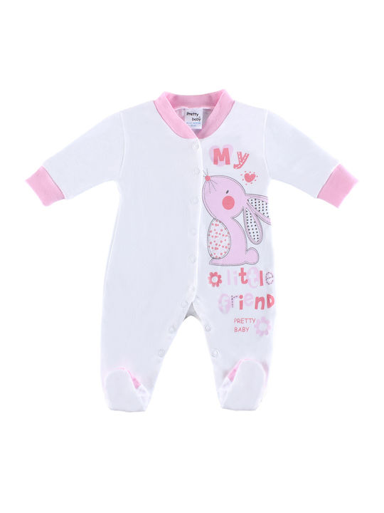 Pretty Baby Baby Bodysuit Set Long-Sleeved White