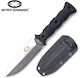 WithArmour Bayonet Pocket Knife Black with Blade made of Stainless Steel in Sheath