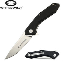 WithArmour Gent Pocket Knife Black with Blade made of Stainless Steel