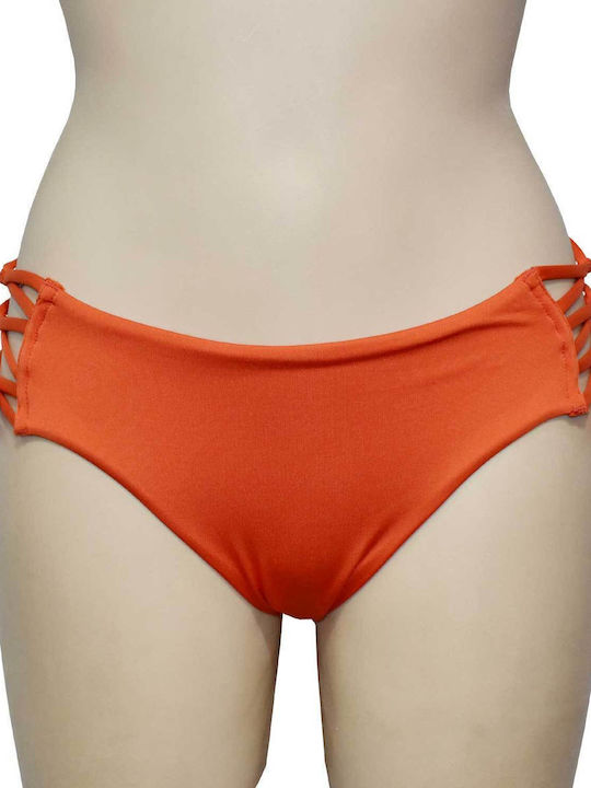 Blu4u Bikini Slip mit Schnürchen Orange