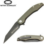 WithArmour Gasper Pocket Knife Green with Blade made of Stainless Steel