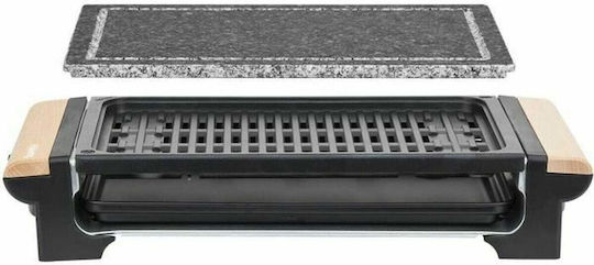 HKoenig Tabletop Grătar Electric Placă Netedă 1300W cu Termostat Reglabil 37bucx23buccm