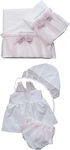 Matoufrance Christening Oilcloths Set Ροζ