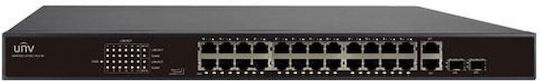 Uniview NSW2010-24T2GC-PoE-IN Unmanaged L2 PoE+ Switch with 24 Gigabit (1Gbps) Ethernet Ports