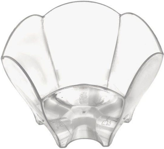 Tulip Plastic Short Bar Glass 70ml 50pcs Transparent