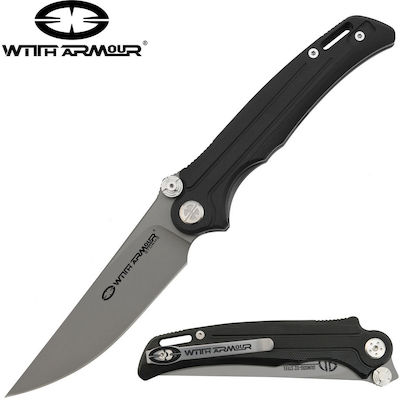 WithArmour Gundog Pocket Knife Black with Blade made of Stainless Steel