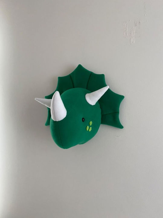 Triceratops green wall decorative