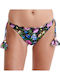 Bikini Slip mit Schnürchen Schwarz