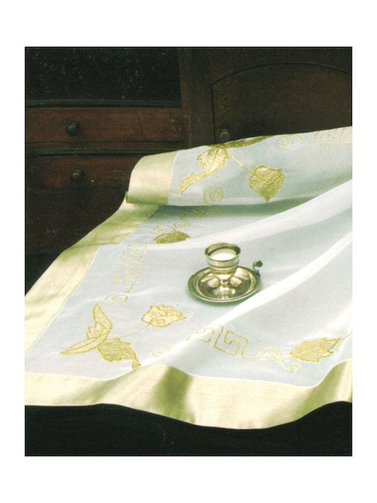 Pennie Cotton & Polyester Checkered Tablecloth Green 90x90cm