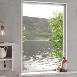 vidaXL Moskitonetz Fenster Dauerhaft Weiß aus Aluminium 120x80cm 153830