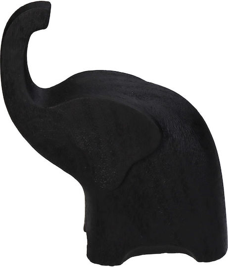 ArteLibre Elefant Decorativ Din Polirosină Negru 12.5x6.5x15cm ArteLibre Elefant Decorativ Din Polirosină Negru 12.5x6.5x15cm