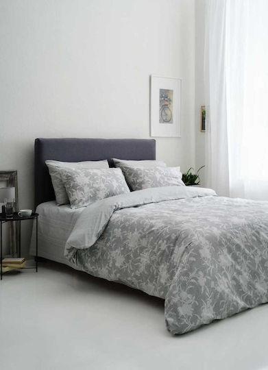 Vesta Home NEFELI-1 Cuvertură Extra-dublu Bumbac Gri 230x260cm