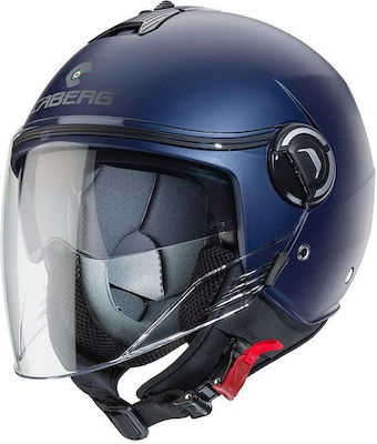 Caberg Riviera V4 Jet Helmet ECE 22.06 Blue Yama Matt KR521133