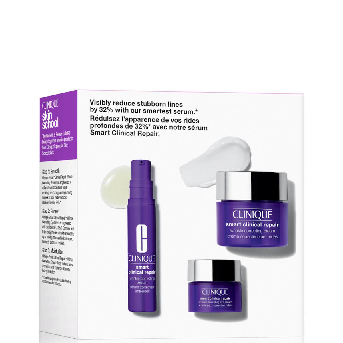 Clinique Skin School Σετ Περιποίησης με Κρέμα Προσώπου και Κρέμα Ματιών