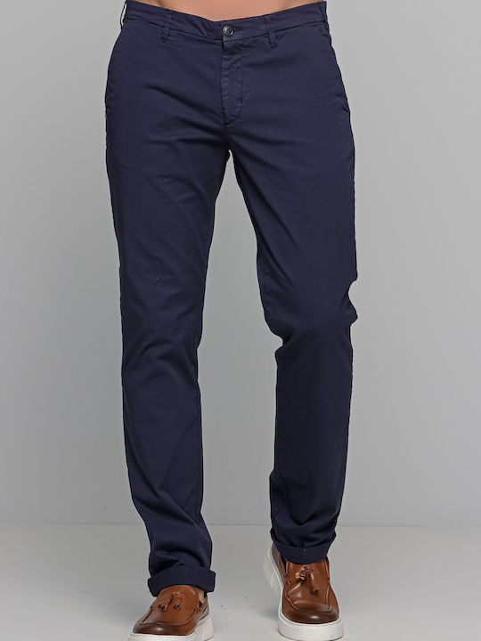 4OWEFT cotton chino pants - LENY1259W1738 BLUE