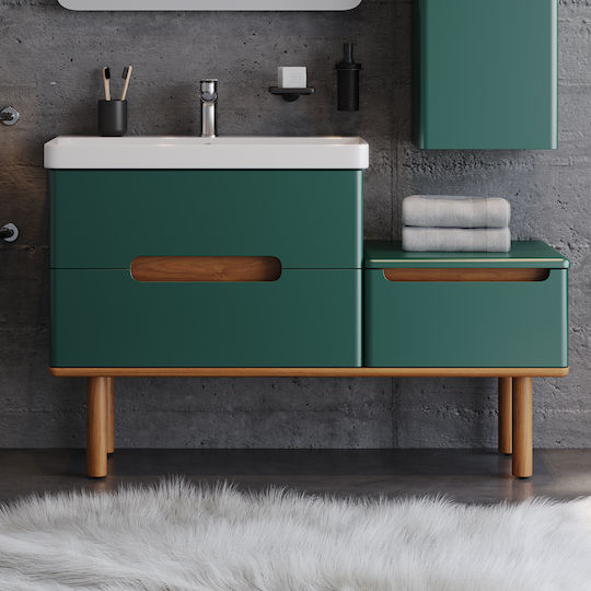 Martin Masal 130 Countertop with Sink L130xW46xH85cm Green
