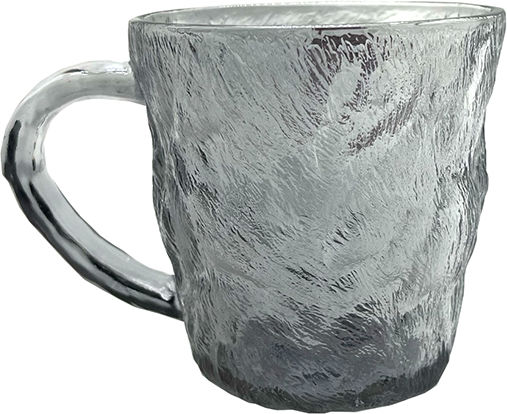Homestyle Măr Cană Sticlă Gri 300ml