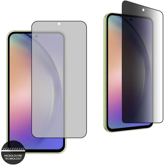 Idol 1991 0.3mm Full Glue Privacy Full Face Tempered Glass Μαύρο (Galaxy A54)