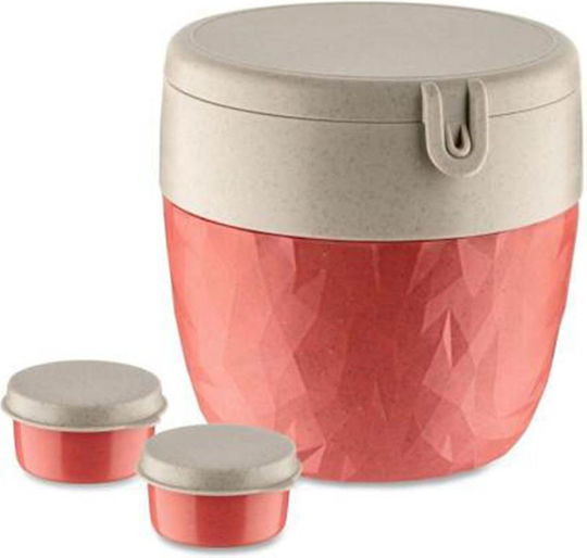 Koziol Lunch Boxes Nature Coral 3 Pieces Koziol Lunch Boxes Nature Coral 3 Pieces