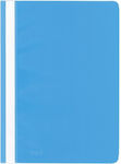 Kangaro Folder with Transparent Cover and PP Clip, Light Blue