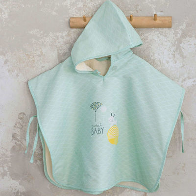 Nima Sunny Bunny Poncho de plajă pentru copii Verde