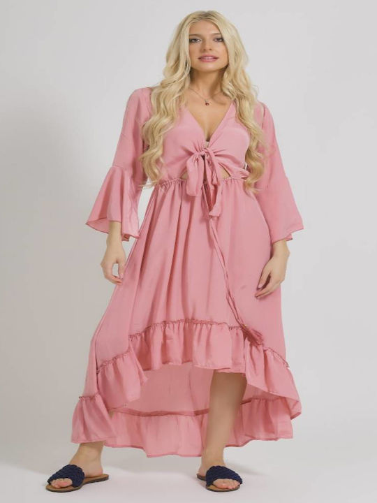 Ble Resort Collection Summer Maxi Dress Pink