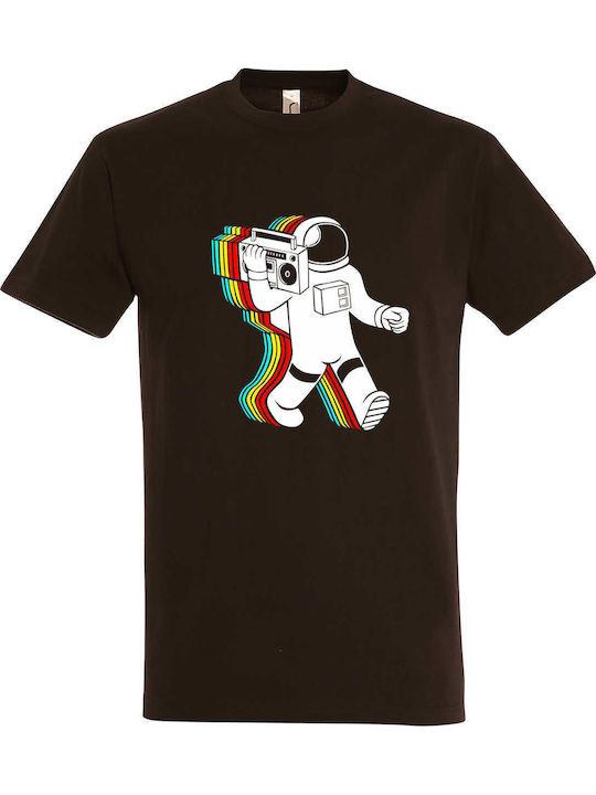 Tricou Unisex "Space Dj", Ciocolată