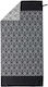 Kentia Versus Resort 237 Πετσέτα Microfiber Σώματος Διπλής Όψεως Μαύρη 160x80εκ.