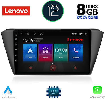 Lenovo Sistem Audio Auto pentru Skoda Fabia 2015> (Bluetooth/USB/AUX/WiFi/GPS) cu Ecran Tactil 9"