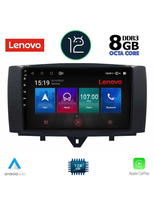 Lenovo Ηχοσύστημα Αυτοκινήτου για Smart 451 (Bluetooth/AUX/WiFi/GPS) με Οθόνη Αφής 9"