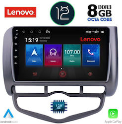 Lenovo Car Audio System for Honda Jazz 2002-2008 (Bluetooth/USB/AUX/WiFi/GPS/CD) with Touch Screen 9"