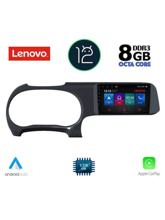 Lenovo Sistem Audio Auto pentru Hyundai i10 2020> (Bluetooth/USB/AUX/WiFi/GPS/Partitură) cu Ecran Tactil 9"