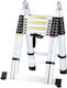 Prostep Telescopic Ladder Aluminum 8 of Steps with Maximum Height 5.1m