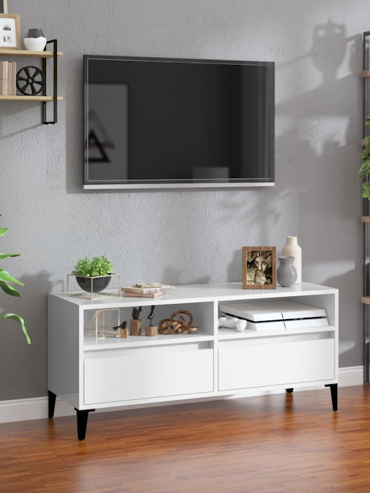 TV Stand White 100x34.5x44.5cm